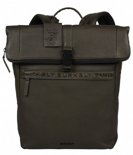 Burkely  Minimal Mason Rolltop Backpack 14 Inch Great Green (71)