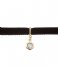 CLUSE  Amourette Marble Pendant Bracelet gold color black velvet (CLJ3002)
