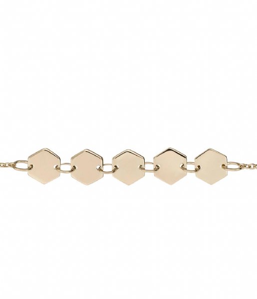CLUSE  Essentielle Hexagons Chain Bracelet gold plated (CLJ11007)