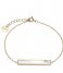CLUSE  Idylle Bar Chain Bracelet gold color marble (CLJ11012)