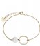 CLUSE  Idylle Open Circle Marble Hexagon Chain Bracelet gold plated (CLJ11008)