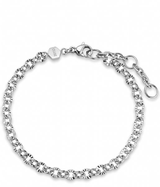 CLUSE  Giftbox Boho Chic Petite Mesh Silver Colour and Chain Bracelet Silver colored (CG10501)