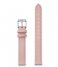CLUSEStrap 12 mm Leather Silver Colored Pink (CS12006)