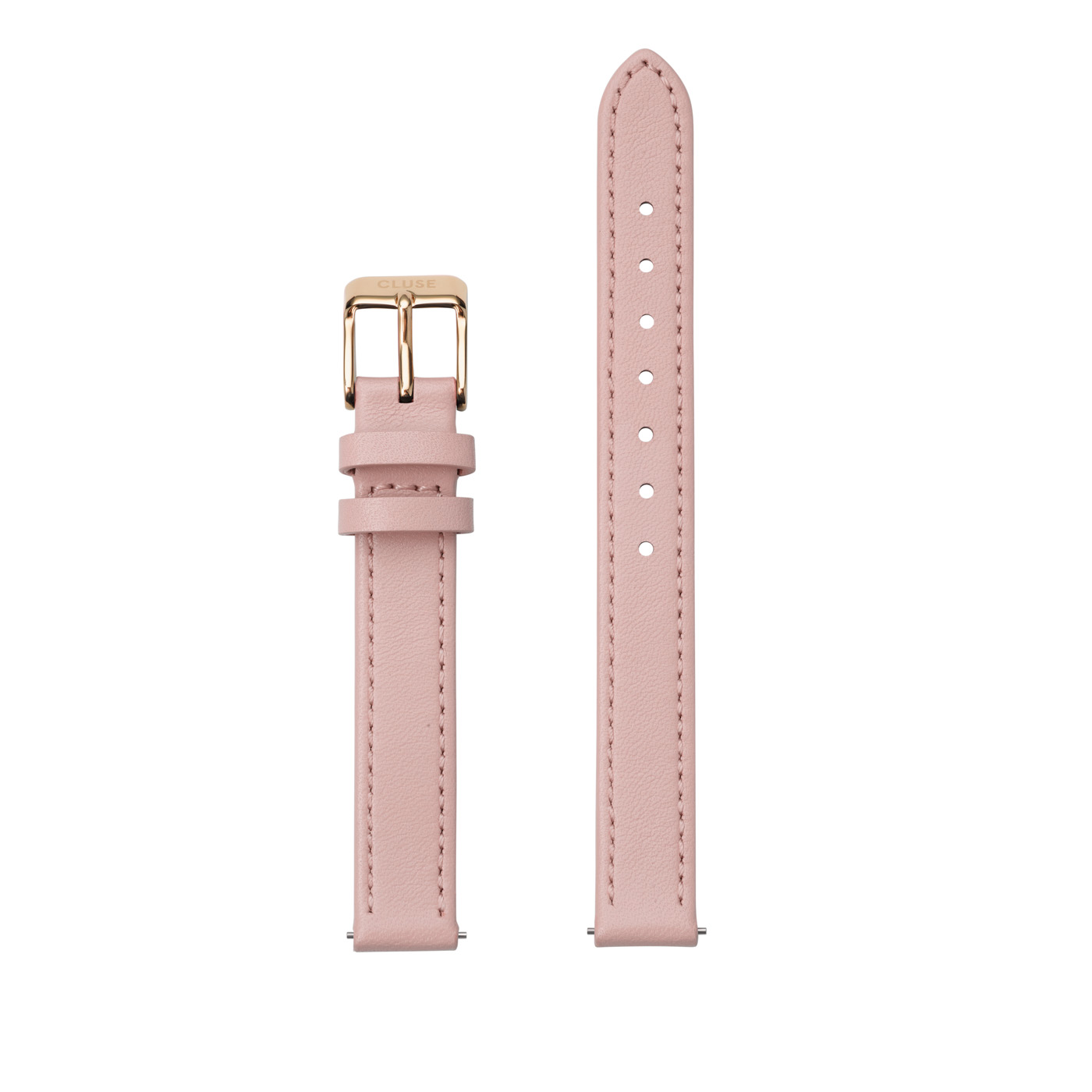 Cluse Horlogebandjes Strap 12 mm Leather Rosegold colored Roze online kopen