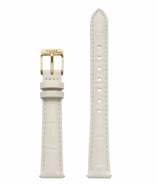 CLUSE  Strap 14 mm Leather Marshmallow Croco White