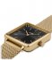 CLUSE Horloge La Tetragone Mesh Gold colored Black (CW10308)