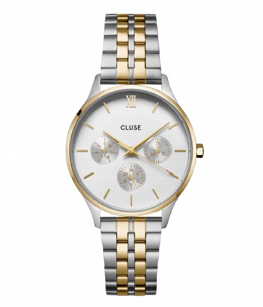 CLUSE  Minuit Multifunction Watch Steel Silver and gold colored