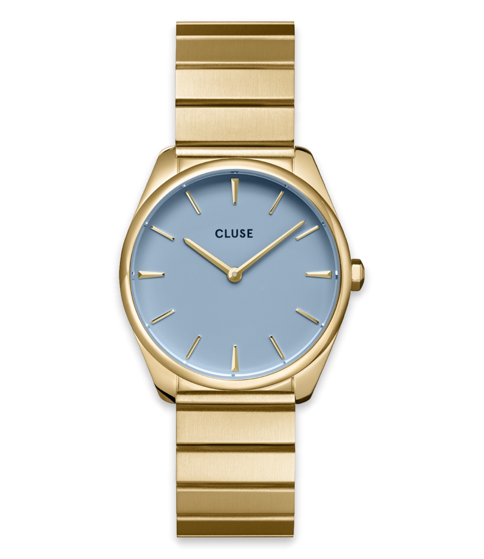 Cluse Horloges Feroce Petite Steel Gold colored Blauw online kopen