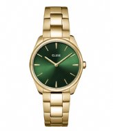 CLUSE Féroce petite Watch Steel Green Gold Colour