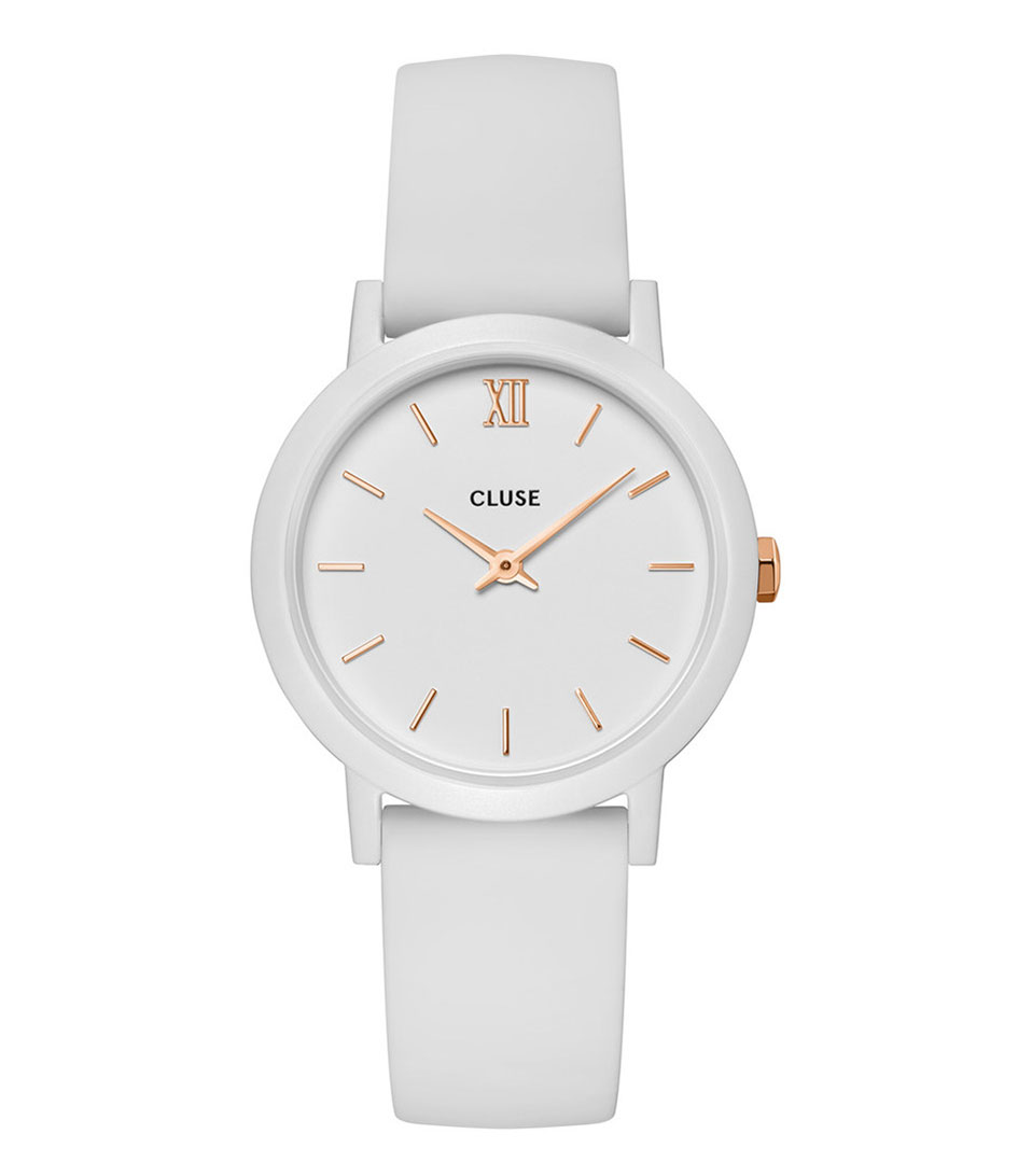Cluse Horloges Minuit Nylon White Rose Gold Colour Wit online kopen