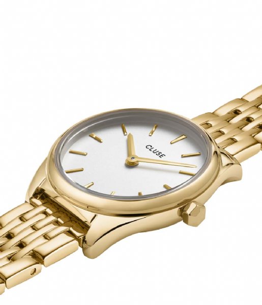 CLUSE Horloge Feroce Mini Steel White Gold Colour