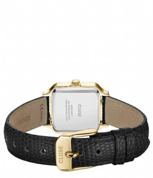 CLUSE  Gracieuse Petite Watch Leather Black Lizard Gold Colour