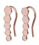 Cluse Oorbellen Essentiele Hexagon Ear Climber Earrings Rosegoud cluse kopen in de aanbieding