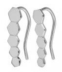 Cluse Oorbellen Essentiele Hexagon Ear Climber Earrings Zilver cluse kopen in de aanbieding