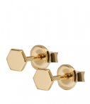 Cluse Oorbellen Essentiele Hexagon Stud Earrings Goud cluse kopen in de aanbieding