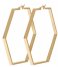CLUSE  Essentiele Large Hexagonal Hoop Earrings gold plated (CLJ51003)