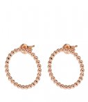 Cluse Oorbellen Essentiele Open Circle Embellished Stud Earrings Rosegoud cluse kopen in de aanbieding