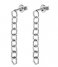 CLUSE  Essentiele Open Hexagons Chain Earrings silver plated (CLJ52009)