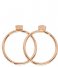 CLUSE  Idylle Solid Marble Hexagon Set of Two Rings rose gold plated (CLJ40001)