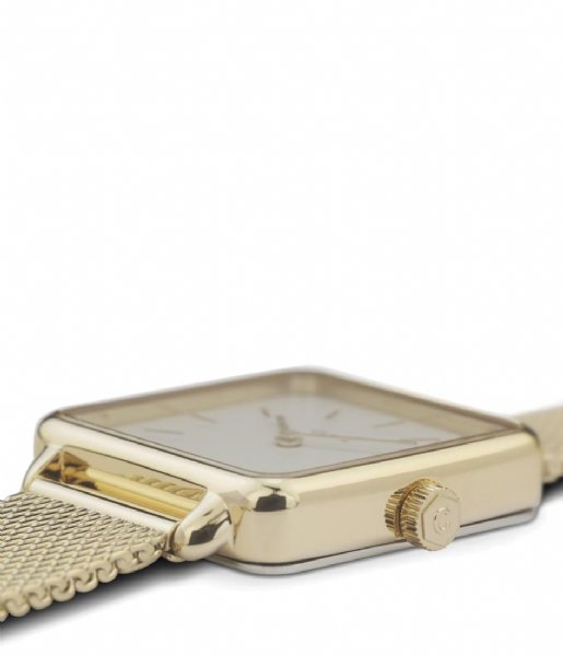 CLUSE  La Tetragone Gift Box Watch and leather strap Gold colored