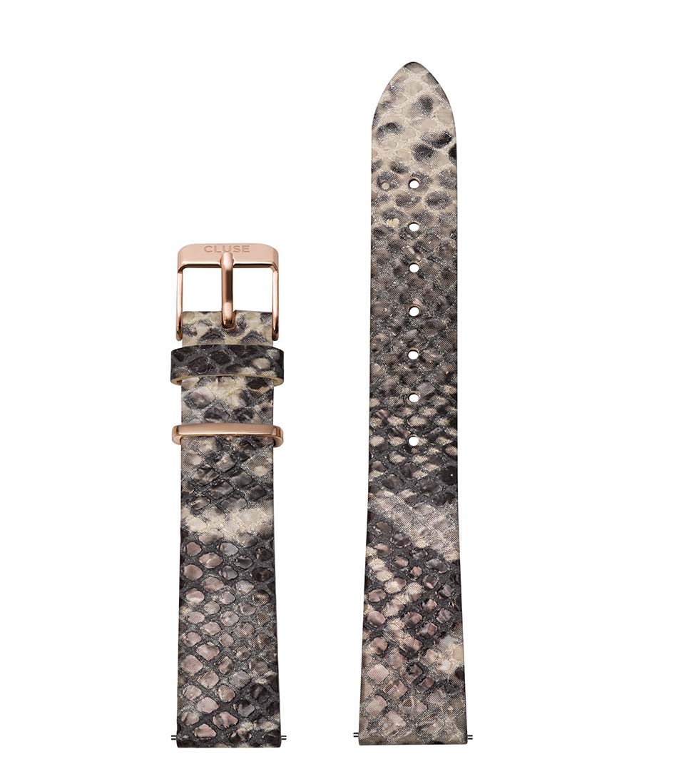 Cluse Horlogebandjes Strap Leather 16 mm Rose Gold colored Lichtbruin online kopen