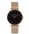 CLUSEBoho Chic Mesh Rose Gold Plated Black rose gold plated black rose gold (CW0101201003)
