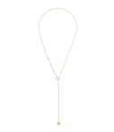 Cluse Kettingen Essentielle Hexagon Charm Lariat Necklace Goud cluse kopen in de aanbieding