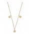 CLUSE  Essentielle Three Hexagon Charms Necklace gold plated (CLJ21012)