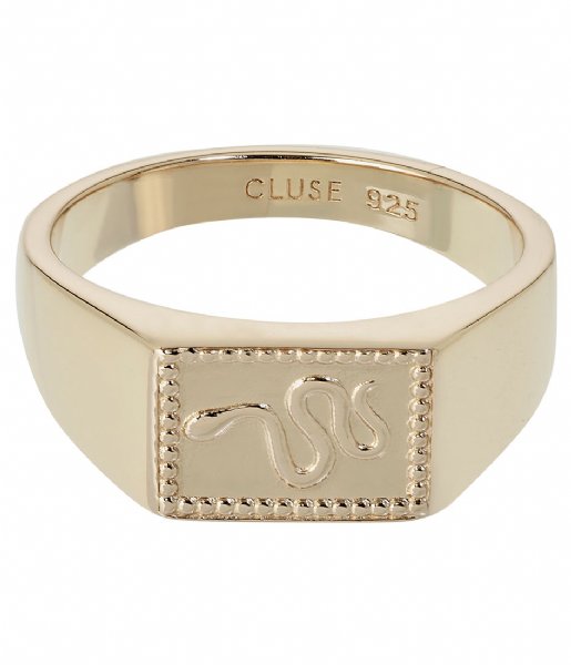 CLUSE  Force Tropicale Signet Rectangular Ring gold plated (CLJ41012)