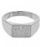 CLUSE  Force Tropicale Signet Rectangular Ring silver plated (CLJ42012)