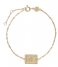 CLUSE  Force Tropicale Twisted Chain Tag Bracelet gold plated (CLJ11022)