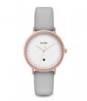 Cluse Horloges Le Couronnement Rose Gold White Grijs cluse kopen in de aanbieding Cluse Horloges Le Couronnement Rose Gold White Grijs cluse kopen in de aanbieding