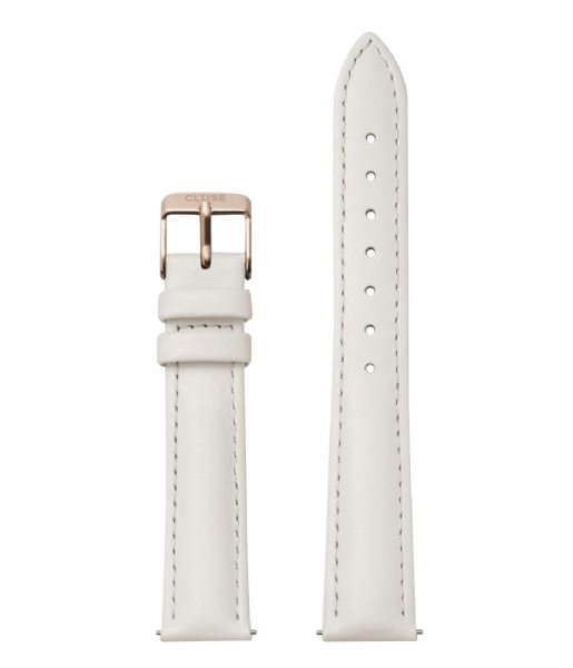 CLUSE  Strap Leather 16 mm Rose Gold colored Off white (CS12213)
