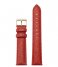 CLUSEStrap leather 18 mm Gold colored Lizard coral (CS12307)
