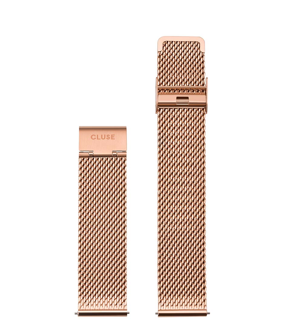 Cluse Horlogebandjes Strap Mesh 20 mm Ros&#233, goudkleurig online kopen