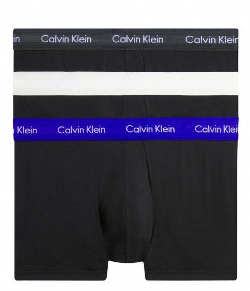 Calvin Klein  Low Rise Trunk 3-Pack B- Ptm Gry Spc Blu Vprs Gry Wbs (H4X)