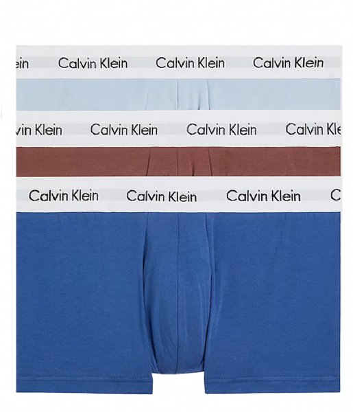 Calvin Klein  Low Rise Trunk 3-Pack Marron Skyway True Nv W Wt Wbs (H59)
