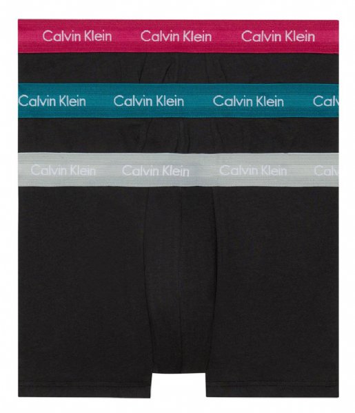Calvin Klein  Low Rise Trunk 3-Pack B- Gry Htr-Chesapeake Bay-Jwl Wbs (Mxb)