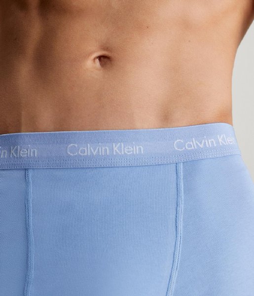 Calvin Klein  Trunk 5-Pack Mlc- Daz Bl- Dsty Ppl- Blk- Ba Blue (Mek)