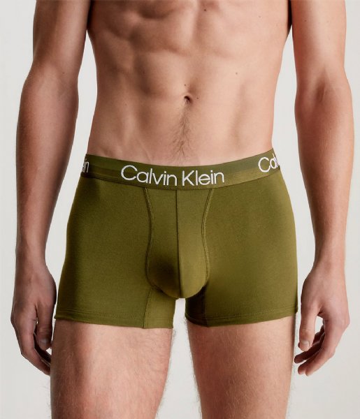 Calvin Klein  Trunk 3-Pack Vaporous Gry Dark Olive Blueberry (GYO)