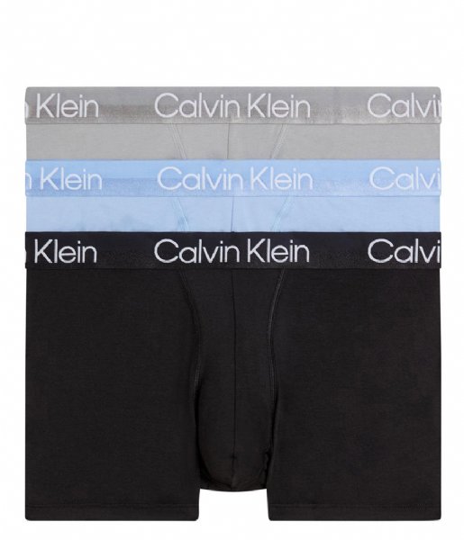 Calvin Klein  Trunk 3-Pack Griffin- Bel Air Blue- Black (Mca)