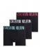 Calvin Klein  Trunk 3-Pack B- White-Fuchsia Fedora-Atl Lg (Lxr)