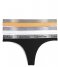Calvin Klein slip Thong 3-Pack Black White Orange (BP6)