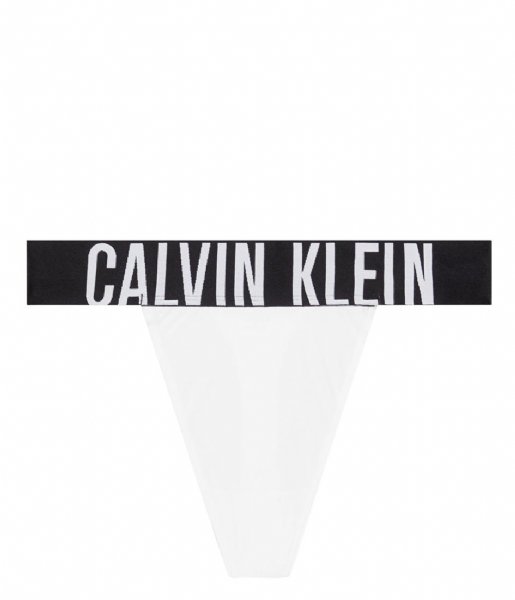 Calvin Klein  High Leg Thong White (100)