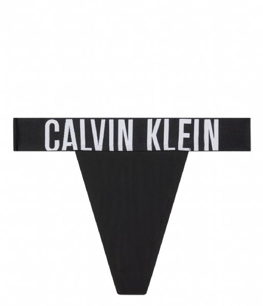 Calvin Klein  High Leg Thong Black (Ub1)