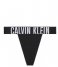 Calvin Klein  High Leg Thong Black (Ub1)