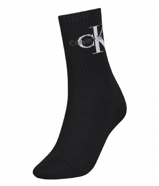 Calvin Klein  CKJ Women Sock 1-Pack Rib Black (001)