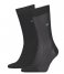 Calvin Klein  Sock Shadow Rib 2-Pack Black (001)
