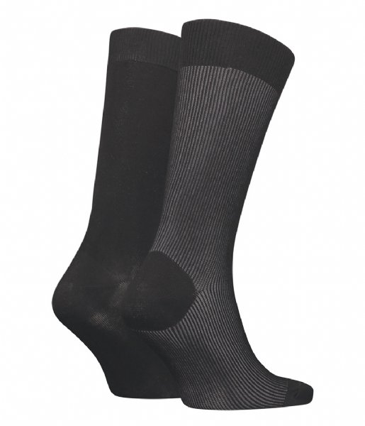 Calvin Klein  Sock Shadow Rib 2-Pack Black (001)