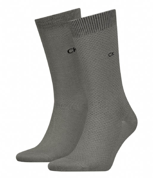 Calvin Klein  Sock Basket 2-Pack Lead Grey (002)